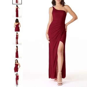 Azazie Burgundy Dress